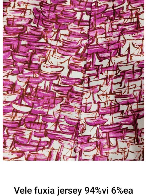 tessuto jersey con vele fucsia Laboratorio Capri | VELEFUCSIAFUCSIA